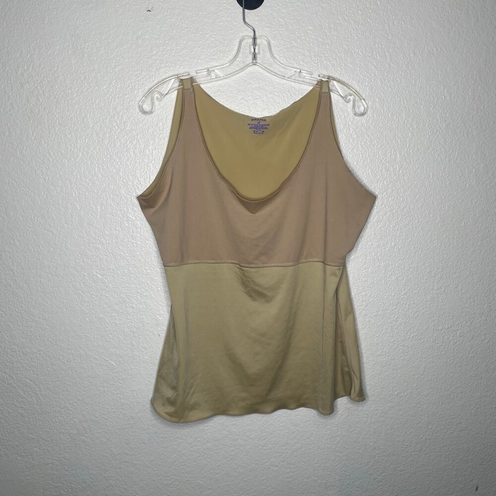 Spanx Womens Shapewear Top Plus Size 3X Sleeveless Nude Pullover Scoop Neckline